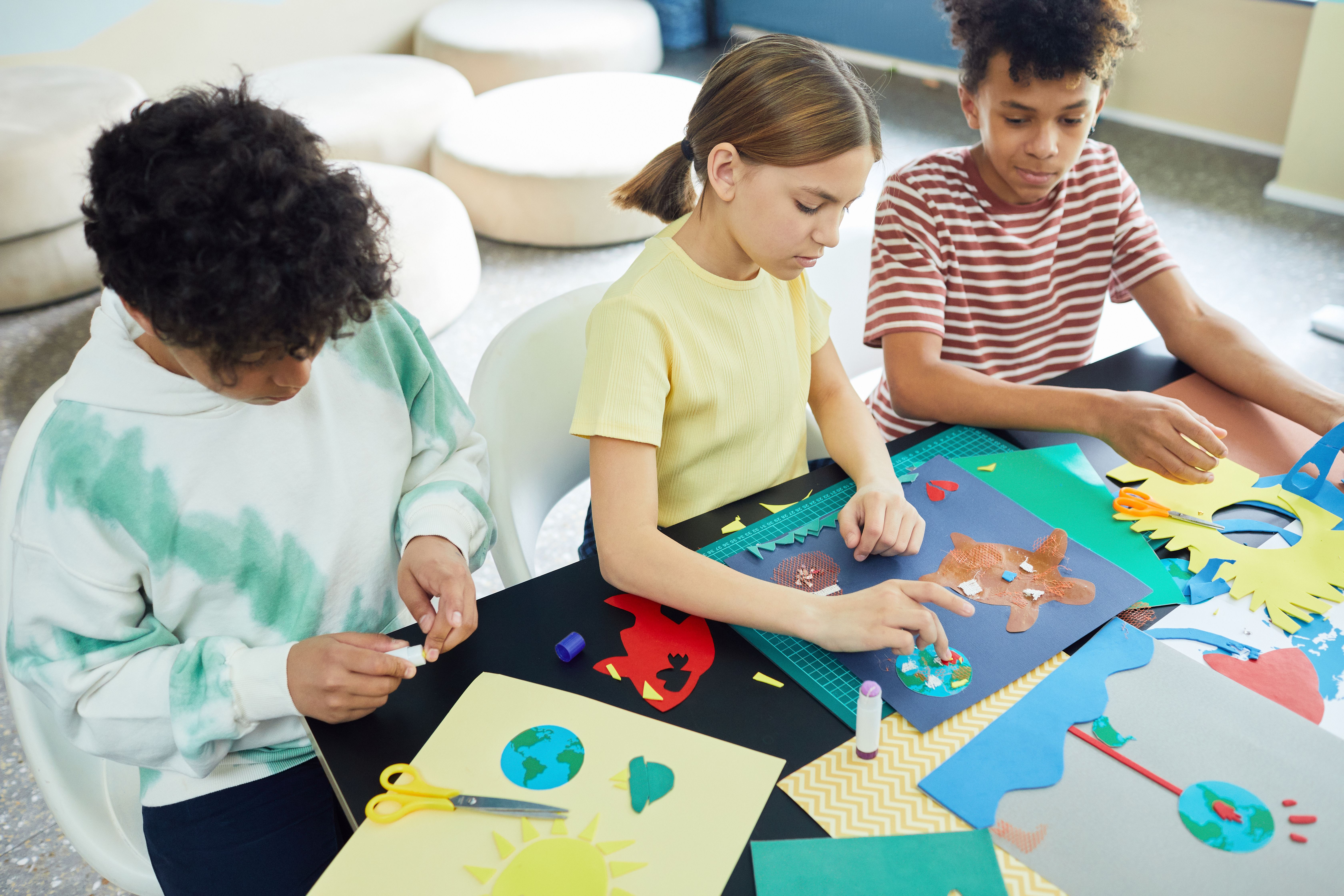 Arts and crafts at camp
